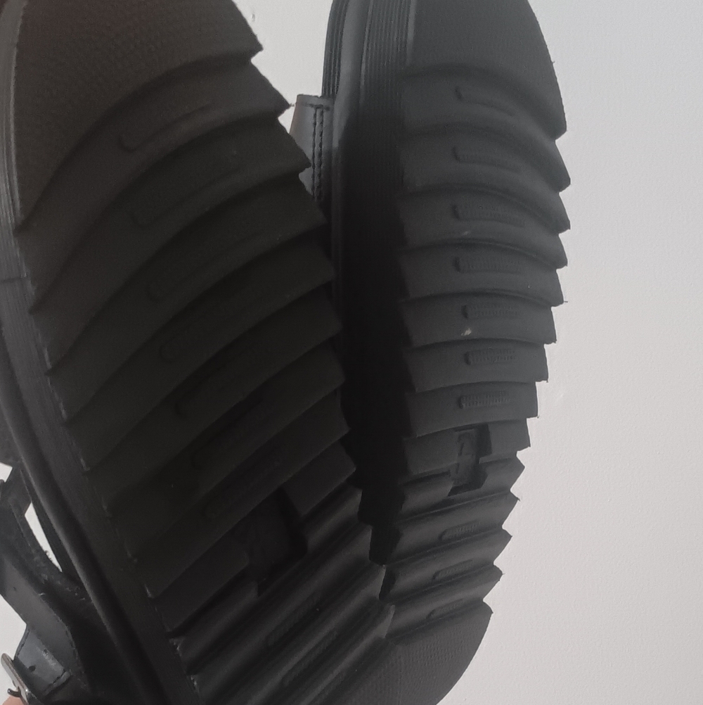 Dr. Martens Voss Black Leather Strappy Sandals Women's Size 7 - Picture 5 of 8